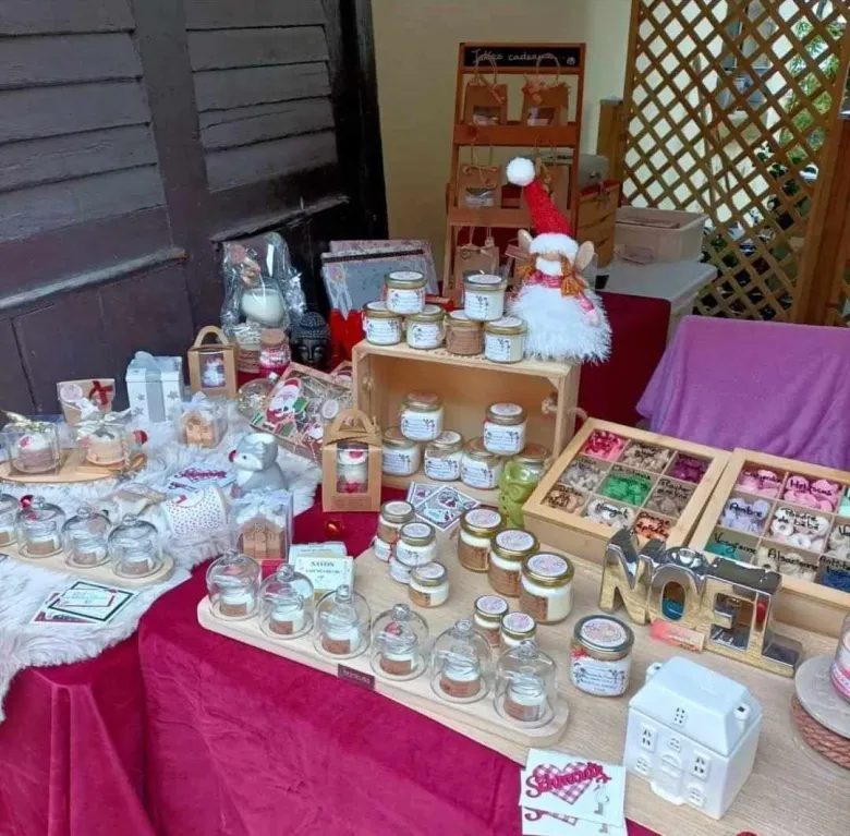 Des savons et des bougies au Marché de Noël d'Andlau