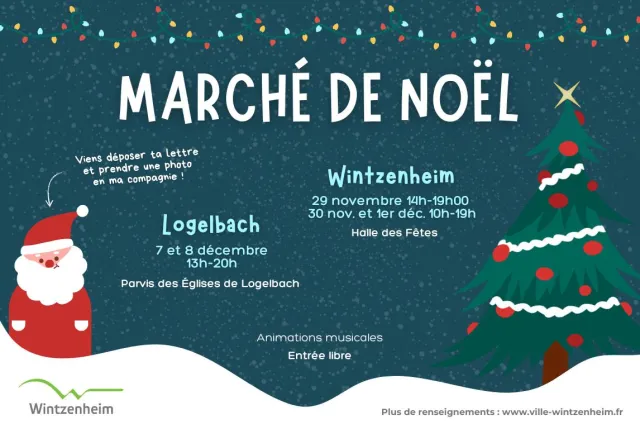 Deux marchés de Noël cette année : à Wintzenheim et à Logelbach 