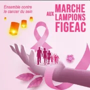 Marche Rose aux Lampions à Figeac