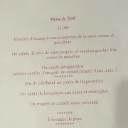 Menu de Noël