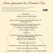 Menu épicurien