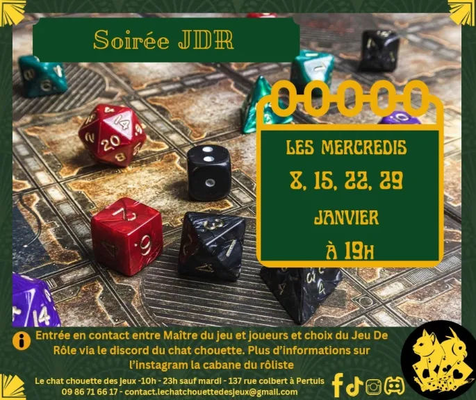 Mercredis Jeux de rôles de janvier