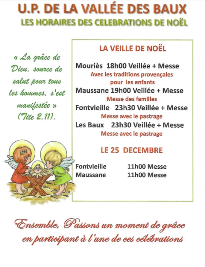 Messes de Noël à Fontvieille