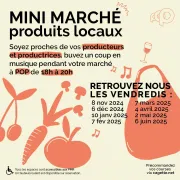 Mini marché aux produits locaux