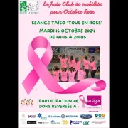 Mobilisation pour Octobre Rose I Séance Taïsoau Judo Club