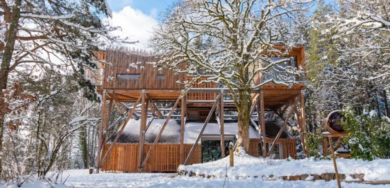 La Villa Forêt & Spa sous la neige