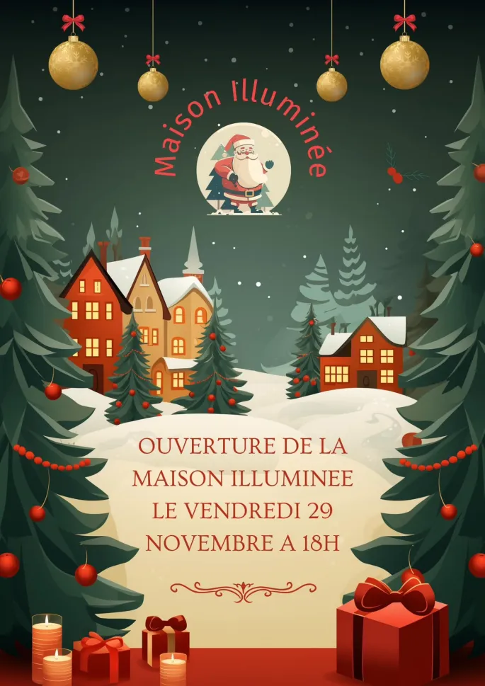 Noël à La Maison Illuminée De Creissan