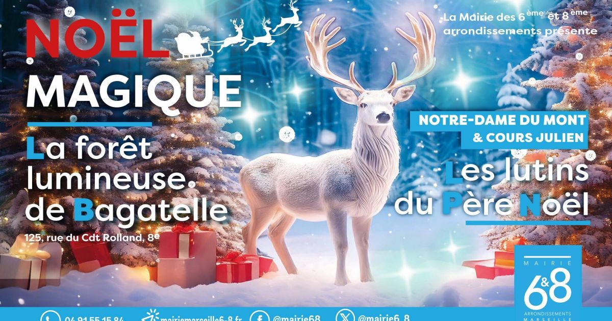 Noël magique La forêt magique de Bagatelle Marseille date, horaires