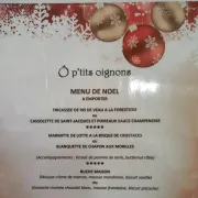 O Petits Oignons : Menu de Noël