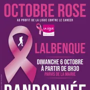 Octobre rose à Lalbenque: randonnée