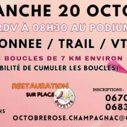 Octobre rose : randonnée / trail / VTT