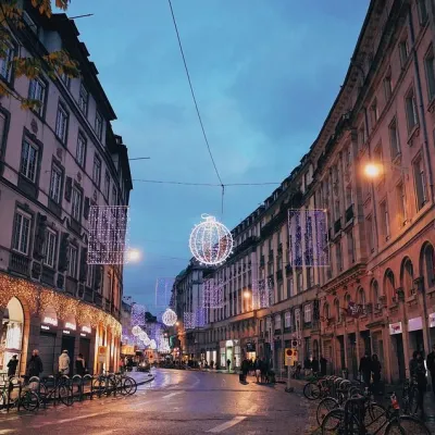 Parking au marché de Noël de Strasbourg