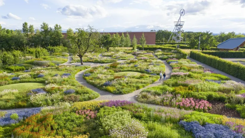 le jardin de Piet Oudolf au printemps