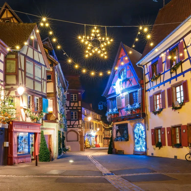 Les rues du centre-ville de Colmar