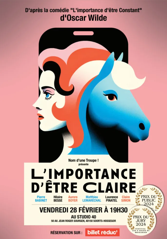 Pièce de théâtre L'importance d'être claire au Studio 40