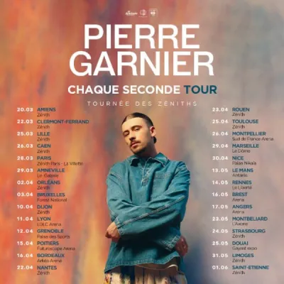 Pierre Garnier en concert : vos billets pour sa tournée des Zéniths