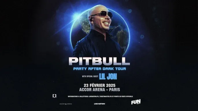 Le concert de Pitbull à Paris en février 2025