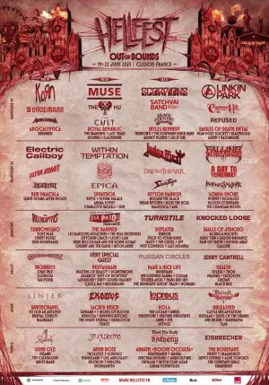 La programmation quasi complète du Hellfest