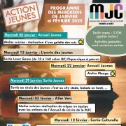 Programme Des Mercredis De Janvier à Février 2025 Pour Les Jeunes