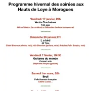 Programme Hivernale des soirées aux Hauts de Loye