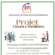 Projet aidants familiaux : papotage et soins esthétiques