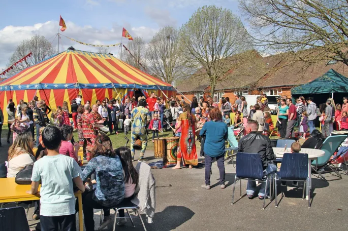 Le chapiteau du festival Ramdam !