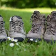 Randonnée et footing dans la forêt