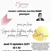 Rencontre - conférence avec Elise CHAGOT généalogiste