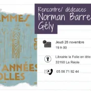 Rencontre et dédicace : Norman Barreau-Gély