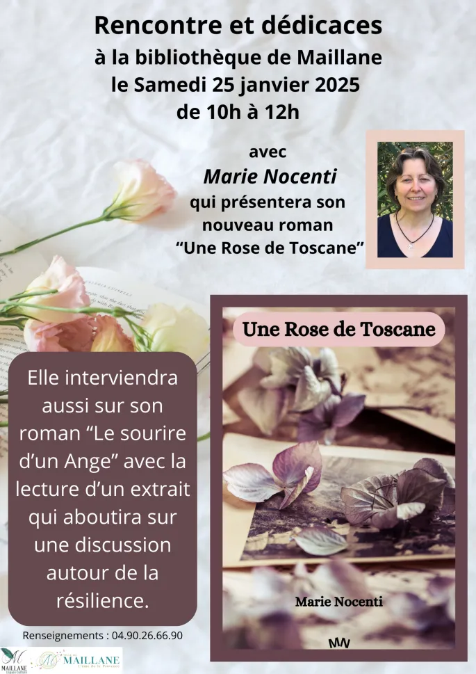 Rencontre et dédicaces avec Marie Nocenti