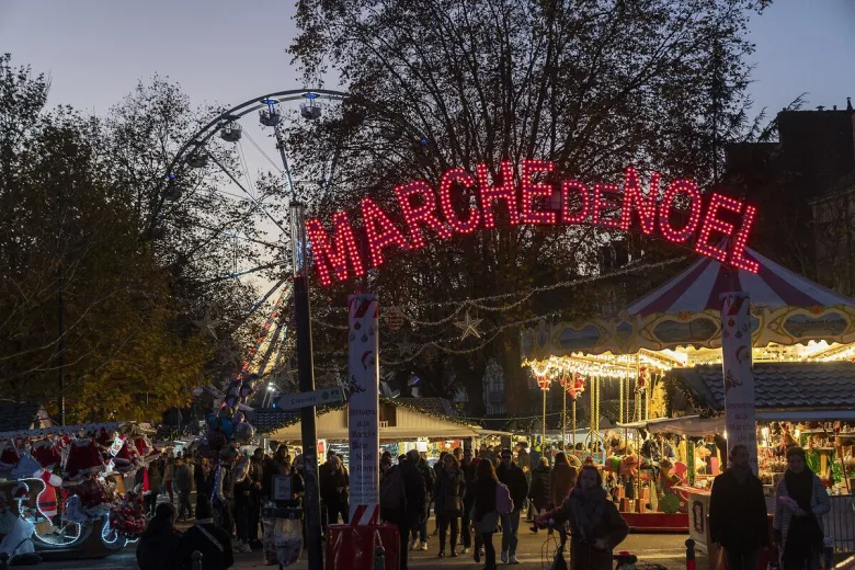 Le Marché de Noël sur le mail François Mitterrand