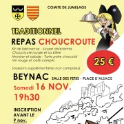 Repas choucroute à Beynac