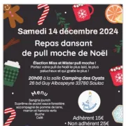 Repas dansant de pull moche de Noël