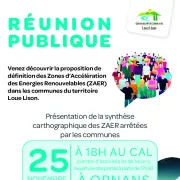 Réunion publique d'information sur les Zones d'Accélération des Energies Renouvelables