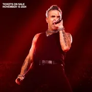 Robbie Williams en concert à Paris