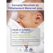 Semaine Mondiale de l\'Allaitement Maternel 2024 : moment d\'échange entre parents et futurs parents