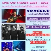 Sing And Friends : Concert De Blankass En Trio Acoustique