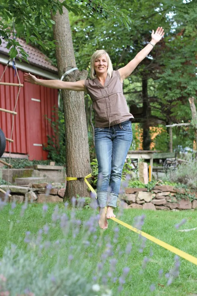 Jouez au funambule en faisant du slackline