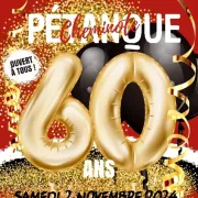 Soirée anniversaire des 60 ans de la Pétanque cheminote -  Repas et Concert à Sévérac-le-Château