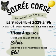 Soirée Corse au restaurant Les Lanciers