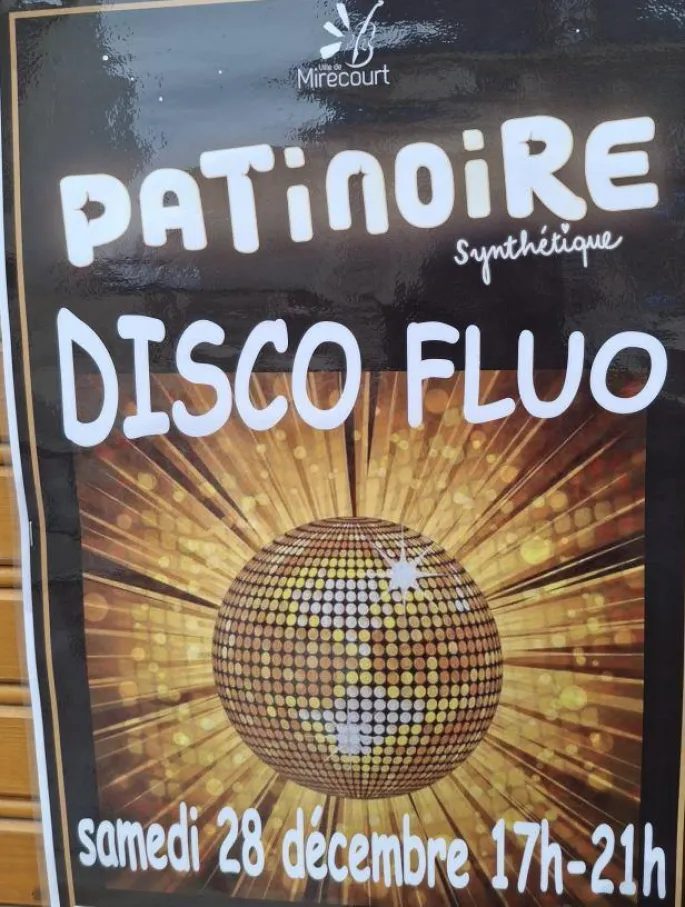 Soirée Disco Fluo à La Patinoire De Noël