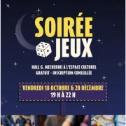 SOIRÉE JEUX : Hall d\'exposition de l\'espace culturel