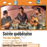 Soirée québécoise - Trio des Cantons