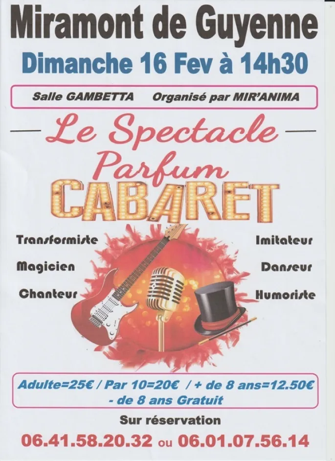 Spectacle de la troupe Parfum Cabaret