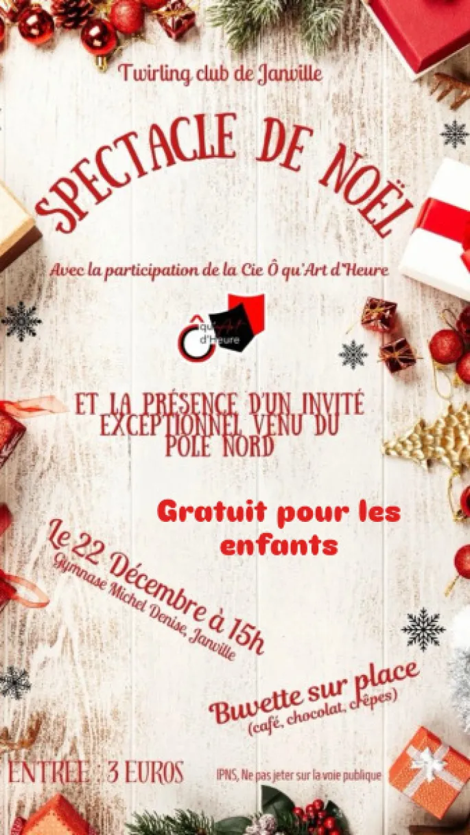 Spectacle de Noël - Twirling Club de Janville