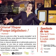 Spectacle de rue : Gérard Naque presqu’idigitateur