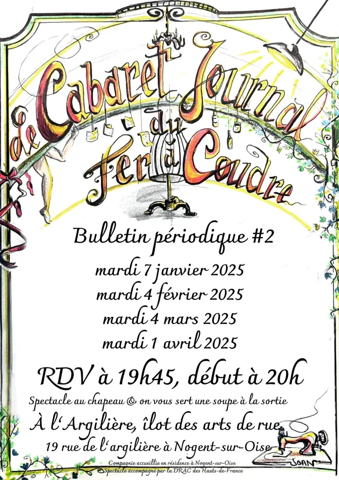 Spectacle | Le Cabaret Journal du Fer à Coudre en avril