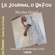 Spectacle Le Journal d\'un fou de Nicoles Gogol par la Compagnie Nordak