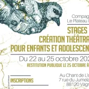 Stage De Création Théâtrale Pour Enfants Et Adolescents