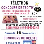 Téléthon : concours de tac-tik et belote